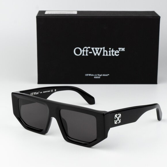 Off-White VANCOUVER Men Sunglasses Black Grey Square OERI13F VANCOUVER 1007 - Picture 1 of 14